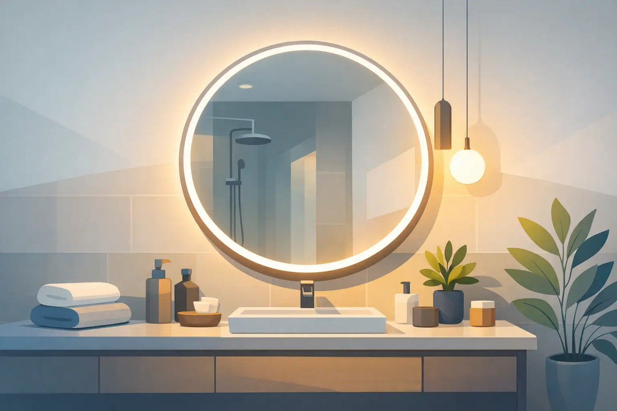 Miroir lumineux salle de bain design - bien choisir