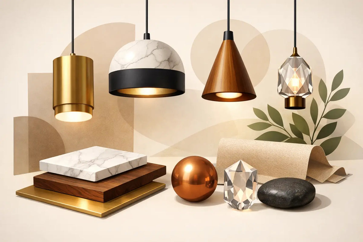 Matières nobles pour luminaire : bien choisir