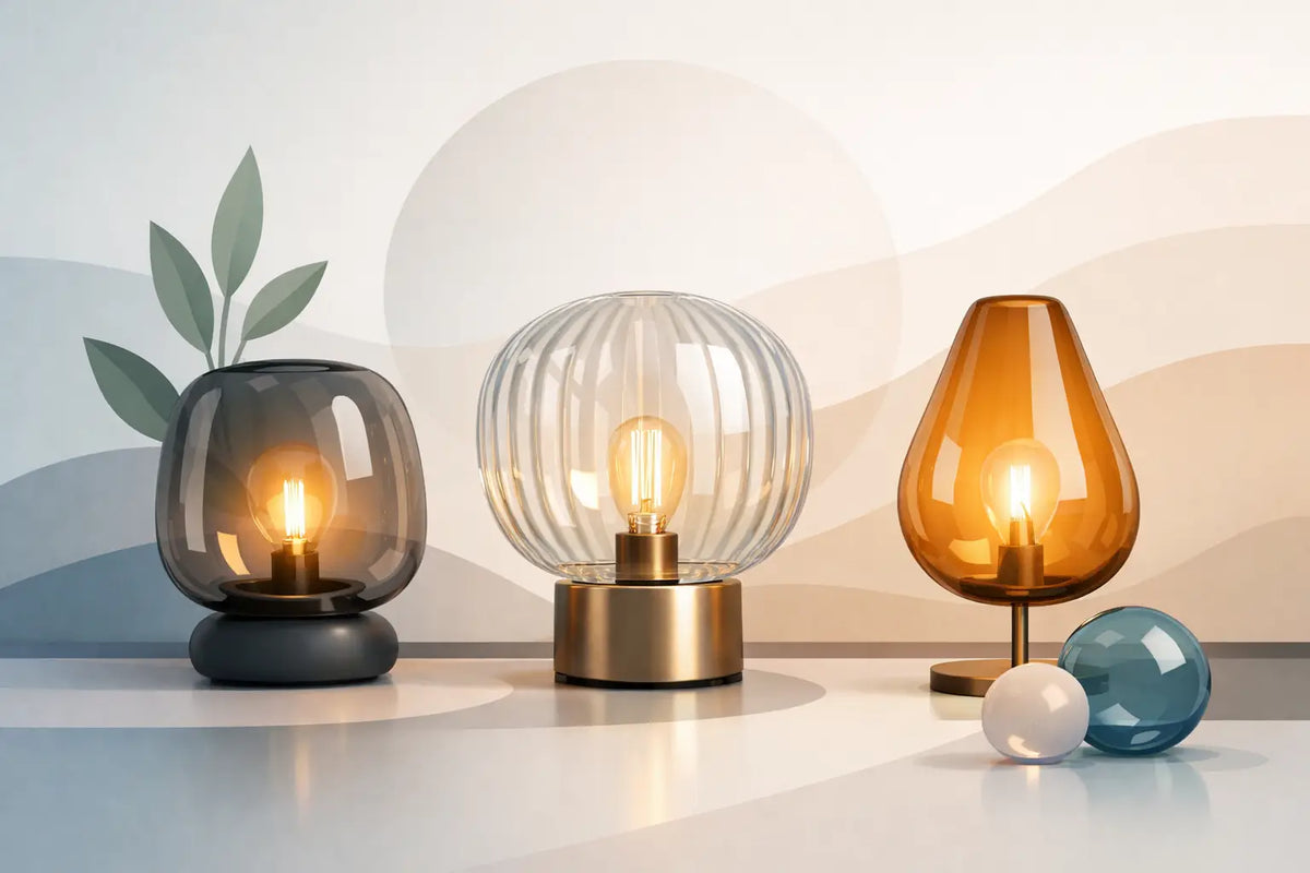 Choisir une lampe à poser verre soufflé