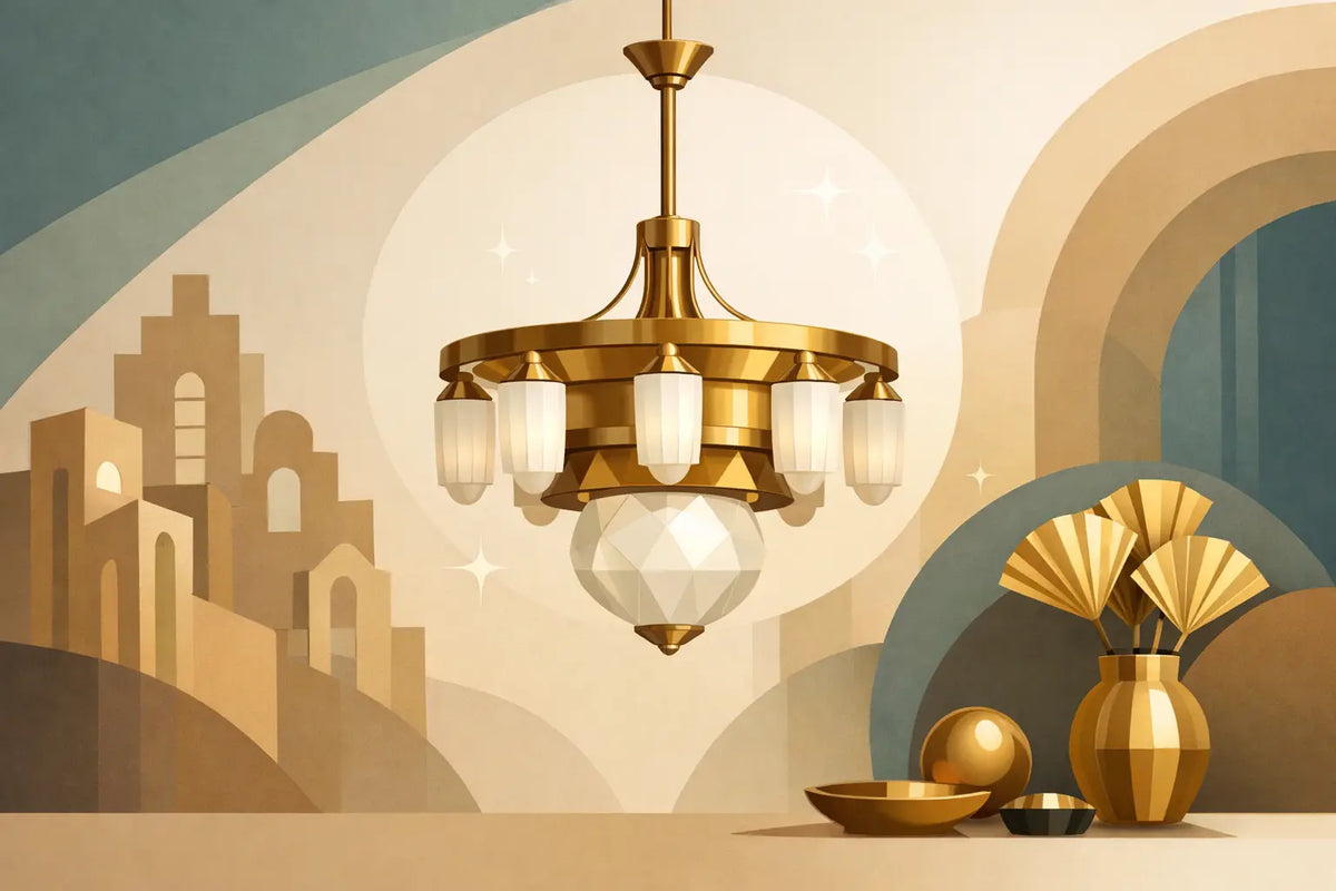 Lustre Art Déco laiton - bien le choisir