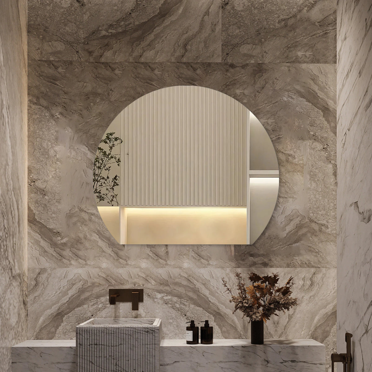 Lune — Miroir lumineux Maison Lumen