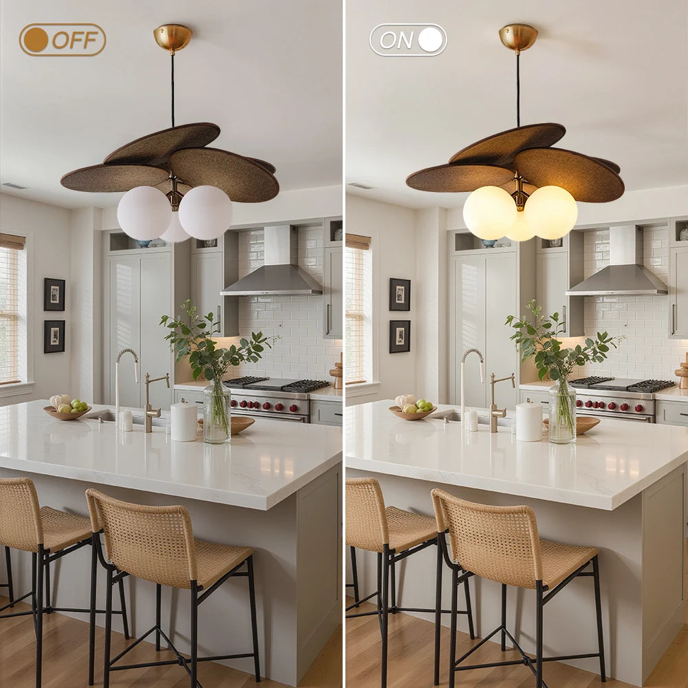 Suspension Tambour Raphia — Suspension Maison Lumen (4)