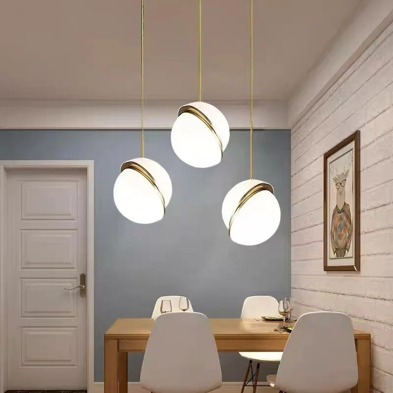 Suspension Trio de Globes Joséphine — Suspension Maison Lumen
