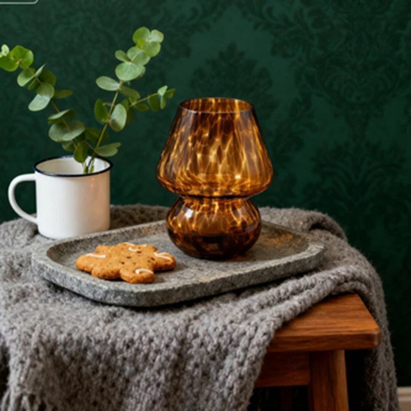 Lampe Soucoupe Opaline Verte Émilienne — Lampe à poser Maison Lumen