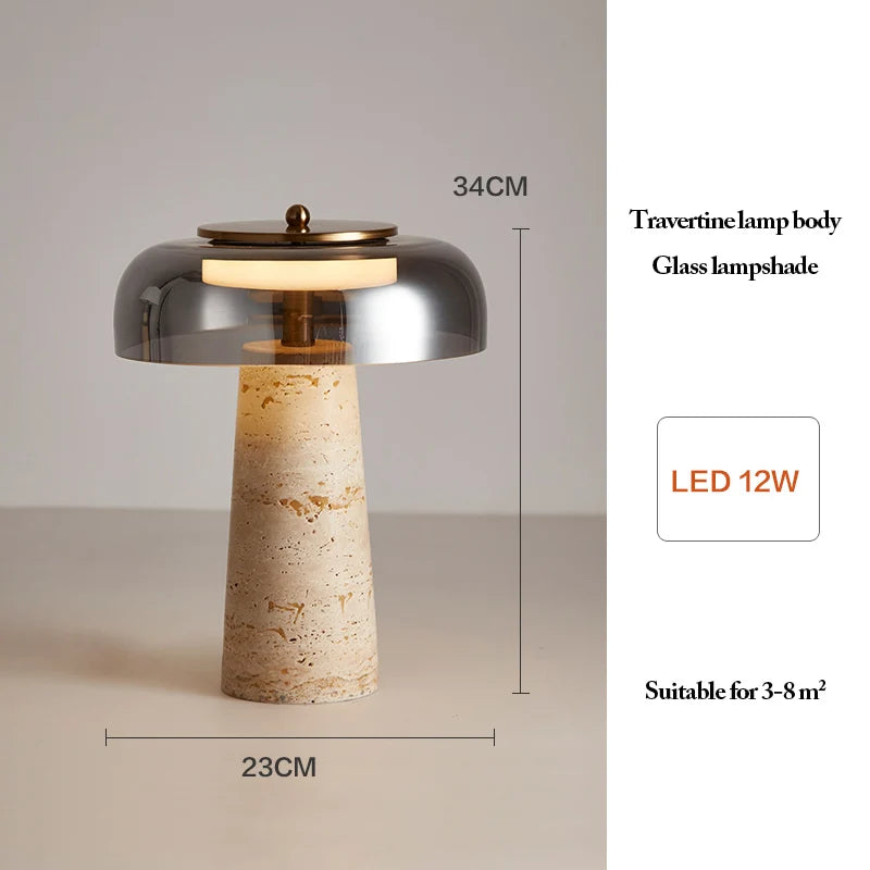 Arche Travertin — Lampe à poser Maison Lumen (8)