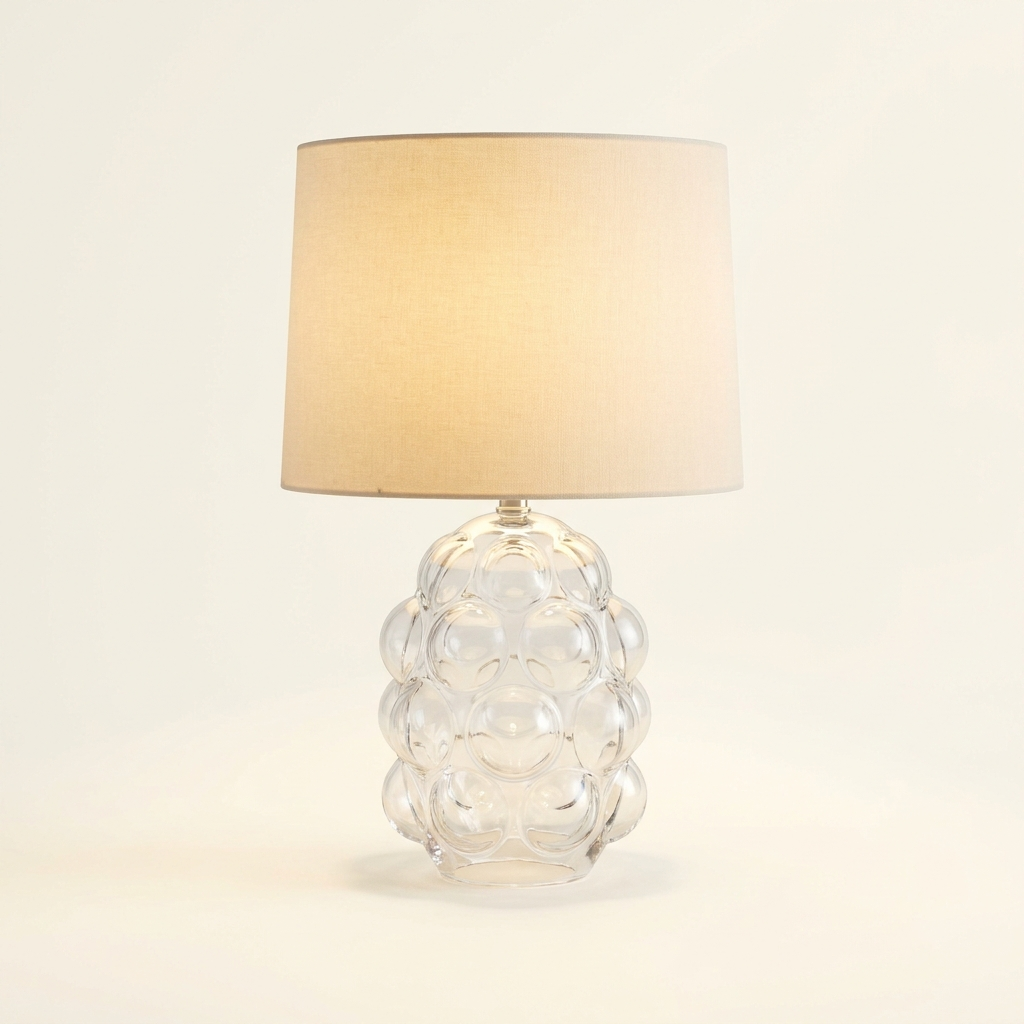 Lampe Boule Verre Bullé Apolline