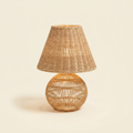 Lampe à poser Champignon Rotin