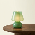 Lampe Soucoupe Opaline Verte Émilienne