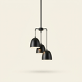 Comptoir — Trio de suspensions cloche noir mat