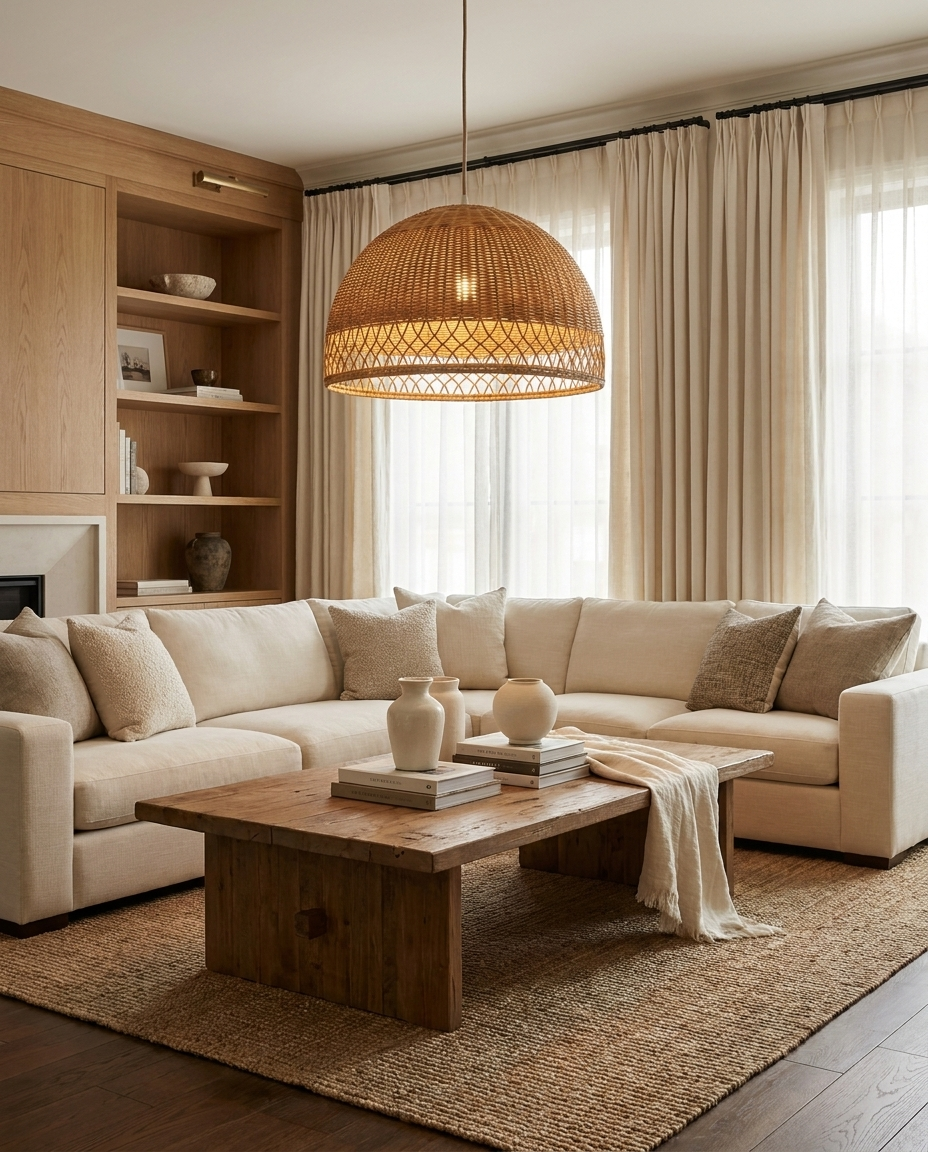 Bahia — Hand-Woven Rattan Dome Pendant Light