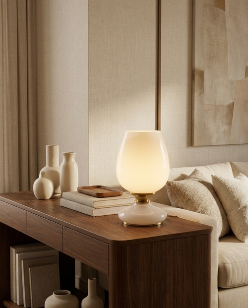 Lampe Tulipe Opaline Béatrice